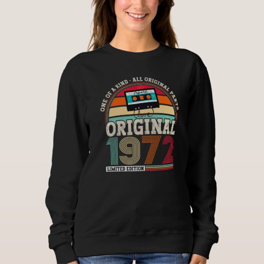 Sweatshirt Original 1972 50e Anniversaire Pour Hommes Et (Devant)
