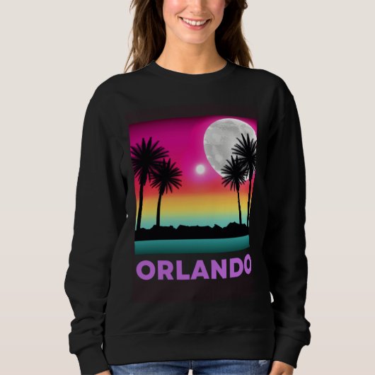 Sweatshirt Orlando Florida Beach Retro Vacation (Devant)