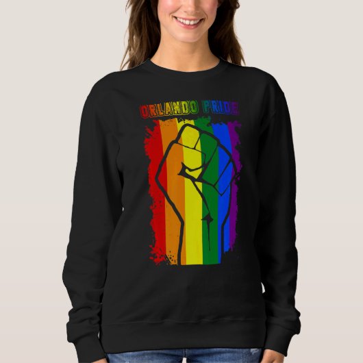 Sweatshirt Orlando Floride Lgbt Pride Mois Lgbtq Rainbow Fla (Devant)