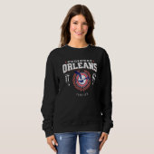 Sweatshirt Orleans Massachusetts Cape Cod MA Nautical Beach S (Devant entier)