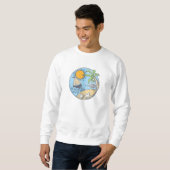 Sweatshirt Ornement d'été (Devant entier)