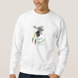Sweatshirt Ornements vintages d'orignaux de Joyeux Noël