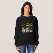 Sweatshirt Orpaillage prospection East Sleep Pan Repeat (Devant entier)