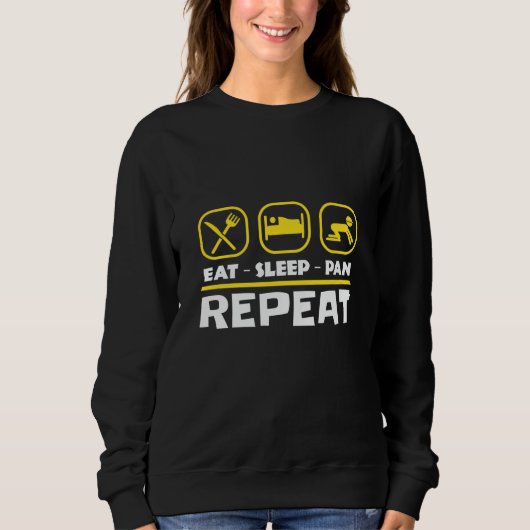Sweatshirt Orpaillage prospection East Sleep Pan Repeat (Devant)