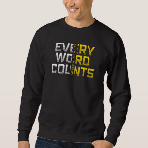 Sweatshirt Orthophonie Every Word Counts