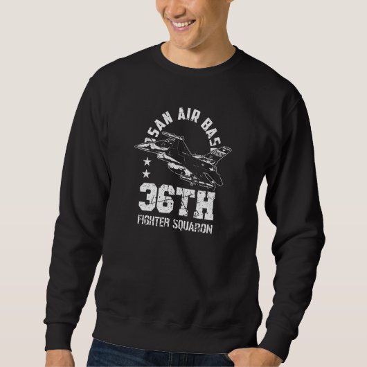 Sweatshirt Osan Air Base 36th Fighter Squadron South Korea So (Devant)