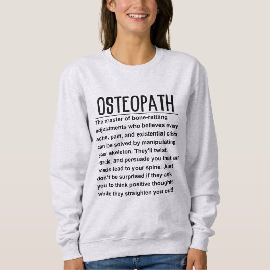 Sweatshirt Ostéopath (Devant)