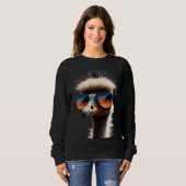 Sweatshirt Ostrich Bird Emu Ratite I Love Ostriches Allegedly (Devant entier)