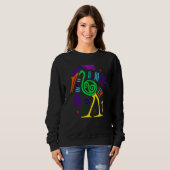 Sweatshirt Ostrich Comme Animal Plein De Couleurs (Devant entier)