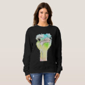 Sweatshirt Ostriches colorées d'autruche (Devant entier)