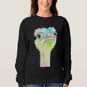 Sweatshirt Ostriches colorées d'autruche