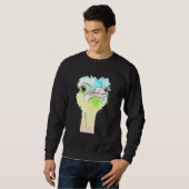 Sweatshirt Ostriches colorées d'autruche (Devant entier)
