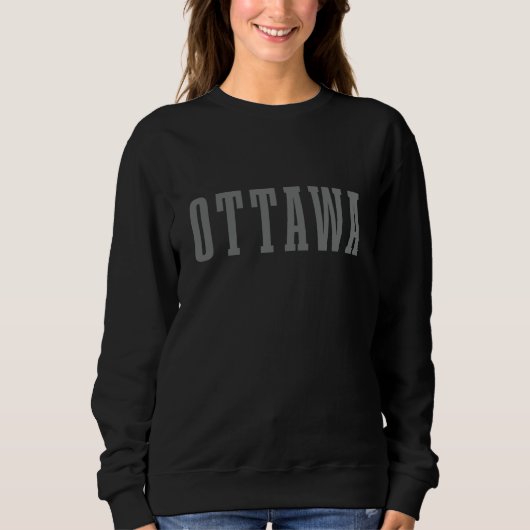 Sweatshirt Ottawa Canada Fierté Canadienne Vintage (Devant)