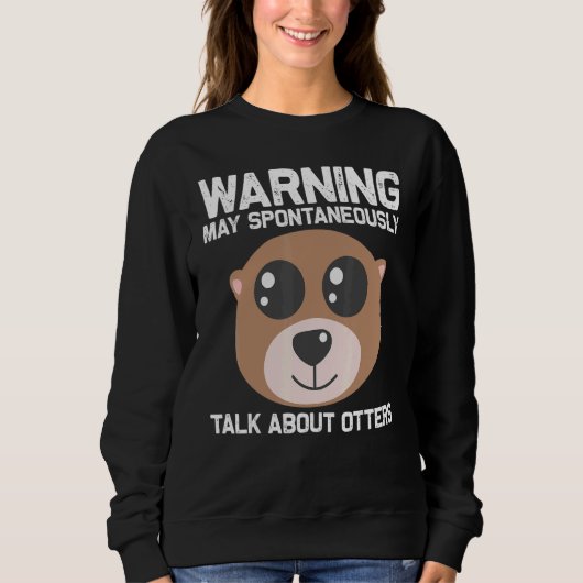 Sweatshirt Otter Animal For Men Women Sea Otter Mammals (Devant)