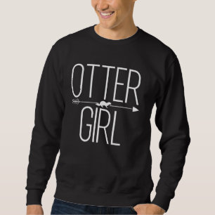 Sweatshirt Otter Girl Pour Femmes Weasel Animal Aquatique
