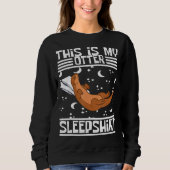 Sweatshirt Otter Louter Dormir Louter Louter Mer Drôle Otter (Devant)