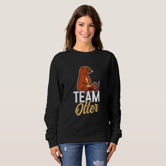 Sweatshirt Otters Saying   Otter (Devant entier)