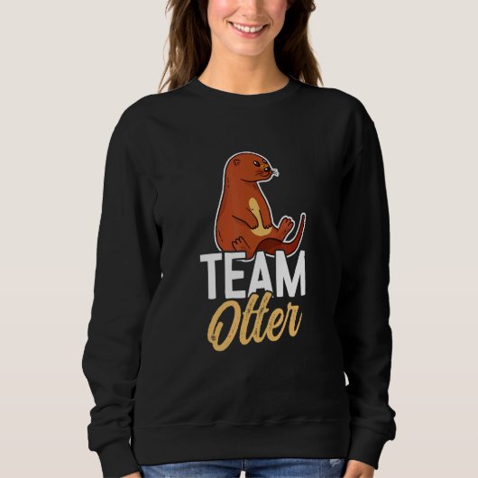 Sweatshirt Otters Saying   Otter (Devant)