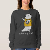Sweatshirt Otto jaune, lettres blanches (Devant)