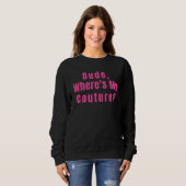 Sweatshirt Où est ma couture (Devant entier)