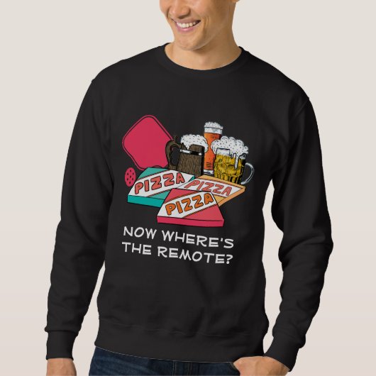 Sweatshirt OÙ SE TROUVE LA DISTANCE | PICKLEBALL Pizza Bière (Devant)