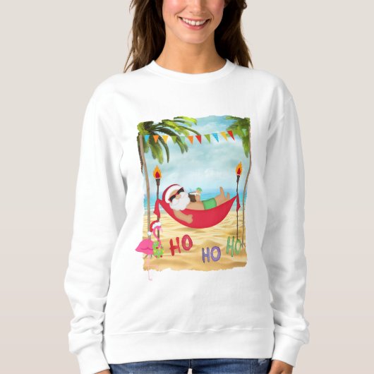Sweatshirt ou t-shirt Tropical Père Noël (Devant)