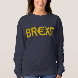 Sweatshirt OUI AU BREXIT, Brexit épelé avec le symbole de l'e