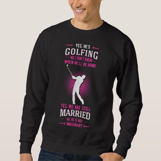 Sweatshirt Oui Il est Golf Putter Par Golfer Birdie Bog (Devant)