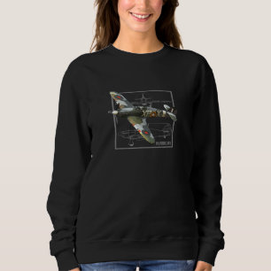 Sweatshirt Ouragan British 2ème guerre mondiale Avion de comb