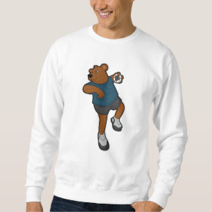 Sweatshirt Ours à Handball joueur avec Handball