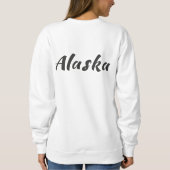 Sweatshirt Ours (AK) brun de Kodiak de l'Alaska - logo noir (Dos)