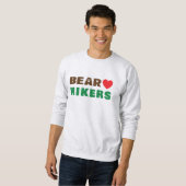 Sweatshirt Ours amour randonneur (Devant entier)