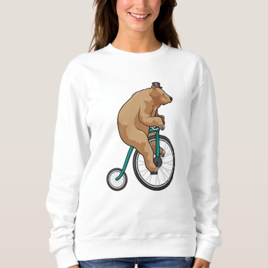 Sweatshirt Ours au cirque à vélo (Devant)