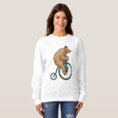 Sweatshirt Ours au cirque à vélo (Devant entier)