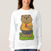 Sweatshirt Ours aux fleurs (Devant)