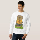 Sweatshirt Ours aux fleurs (Devant entier)