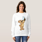 Sweatshirt Ours avec café Coupe (Devant entier)