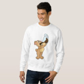 Sweatshirt Ours avec Tasse de Café (Devant entier)