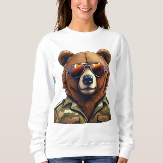 Sweatshirt Ours avec uniforme (Devant)