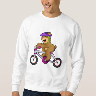 Sweatshirt Ours avec vélo et casque