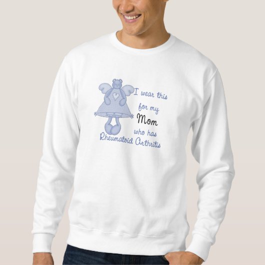 Sweatshirt Ours Bleu Angel : Je porte pour maman RA Design (Devant)