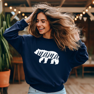 Sweatshirt Ours bleu marine