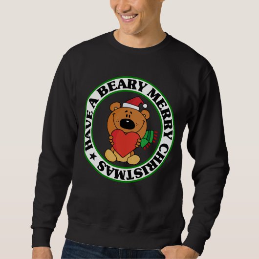 Sweatshirt Ours Brown avec le coeur (Devant)