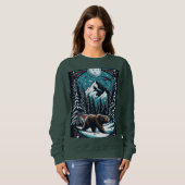 Sweatshirt Ours Brown En Hiver (Devant entier)