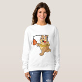 Sweatshirt Ours comme coureur (Devant entier)