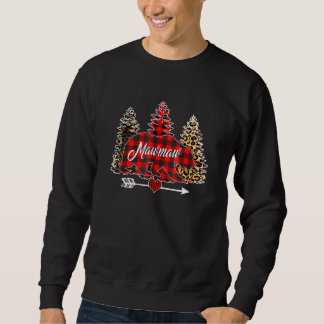Sweatshirt Ours de Mawmaw Arbre de Noël Léopard Rouge Buffalo