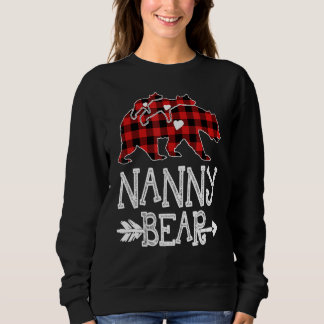 Sweatshirt Ours de nounou rouge Deux Cubes Correspondant Buff