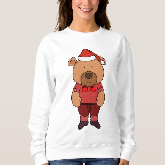 Sweatshirt Ours doux de père Noël (Devant)