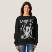 Sweatshirt Ours grizzli de l'Alaska (Devant entier)
