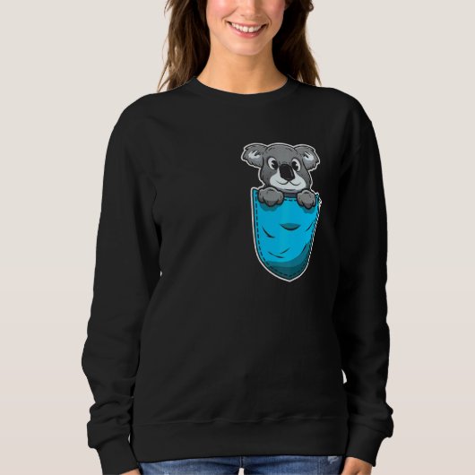 Sweatshirt Ours Koala de poche (Devant)